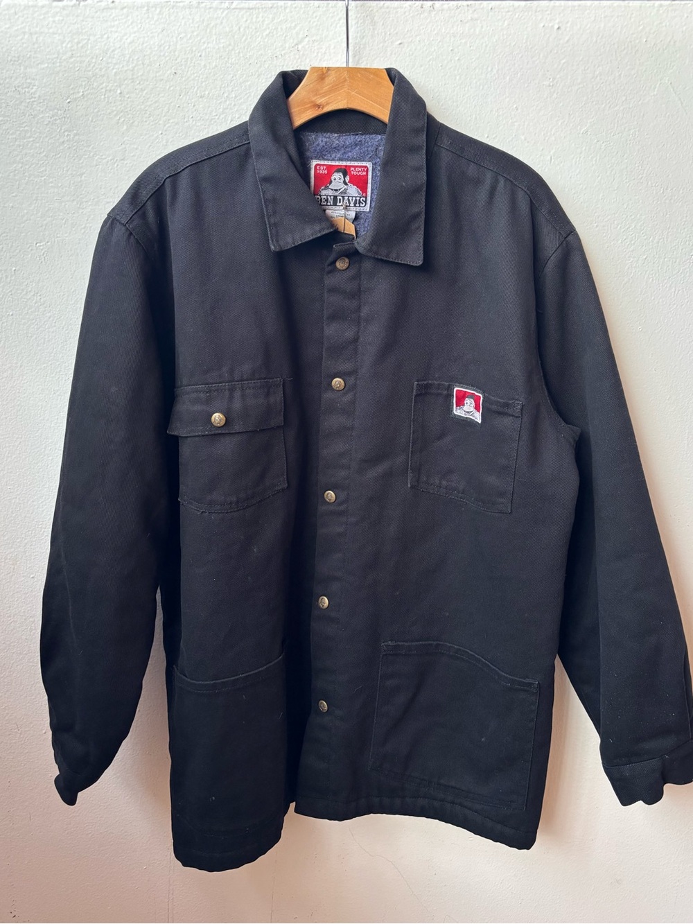 Ben Davis Men's Black Work Chore Jacket